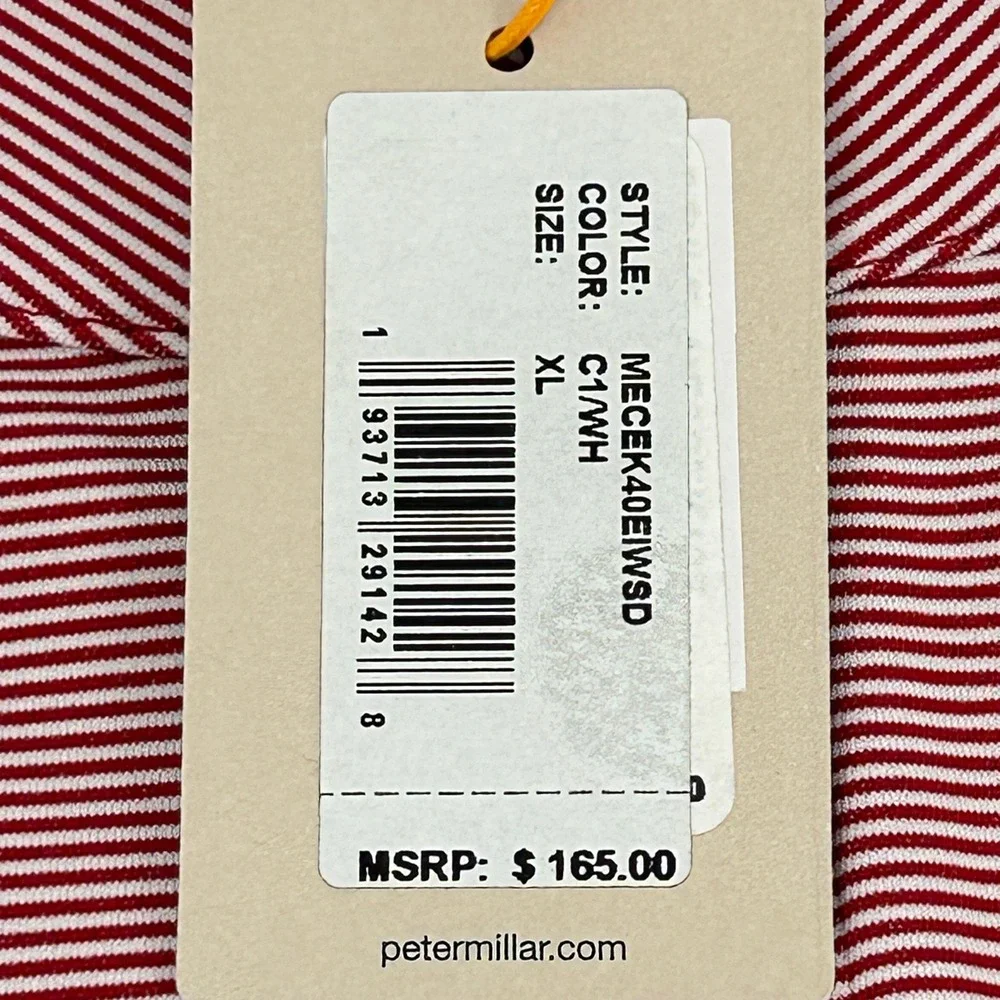 Peter‎ Millar Perth Iowa State Cyclones Pullover Men's XL Red White Stripes NEW